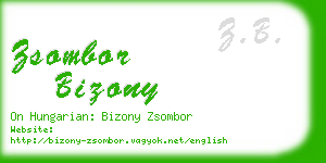 zsombor bizony business card